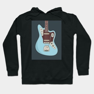 Daphne Blue Jag Guitar Hoodie